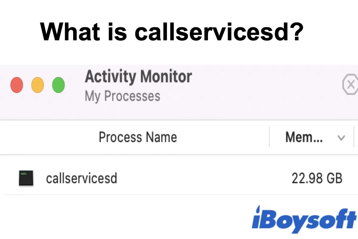 Was ist callservicesd auf dem Mac