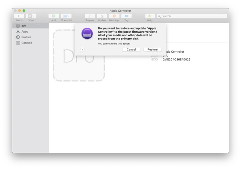 Mac im DFU Modus wiederbeleben
