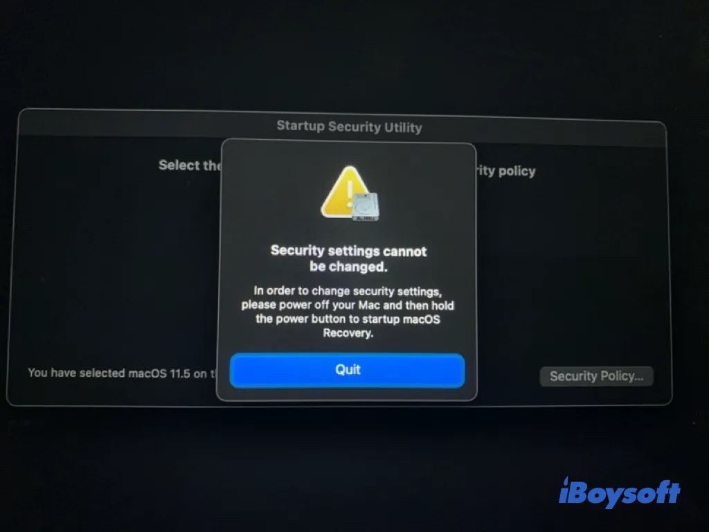 Fallback Recovery Mode auf dem M1 Mac