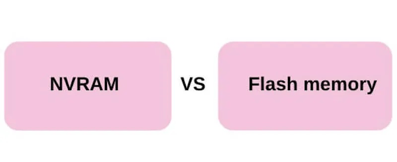 NVRAM vs Flash Speicher