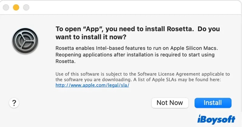 Wie installiert man Rosetta 2 auf dem M1 Mac