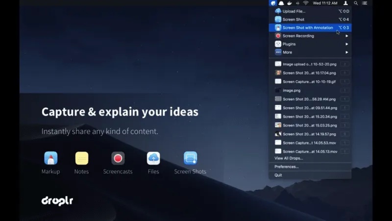 Droplr Snipping tool