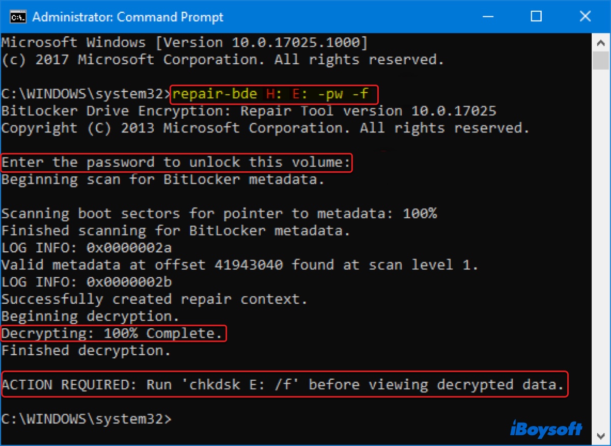 BitLocker Repair Tool