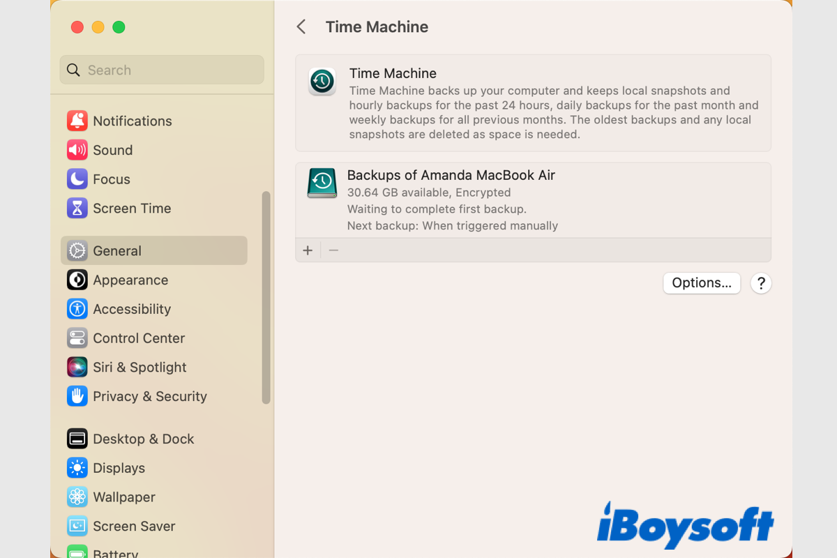 how to turn off time machine in macos ventura