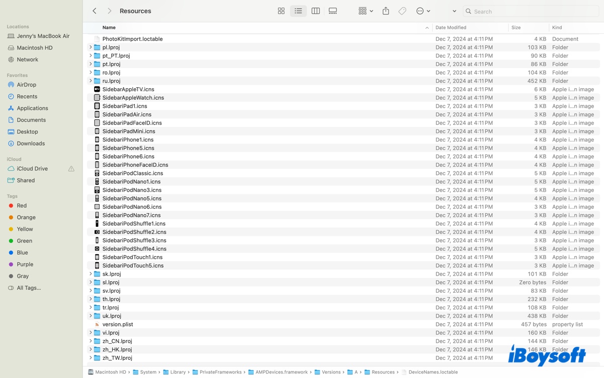 Where is AMPDevicesAgent on Mac