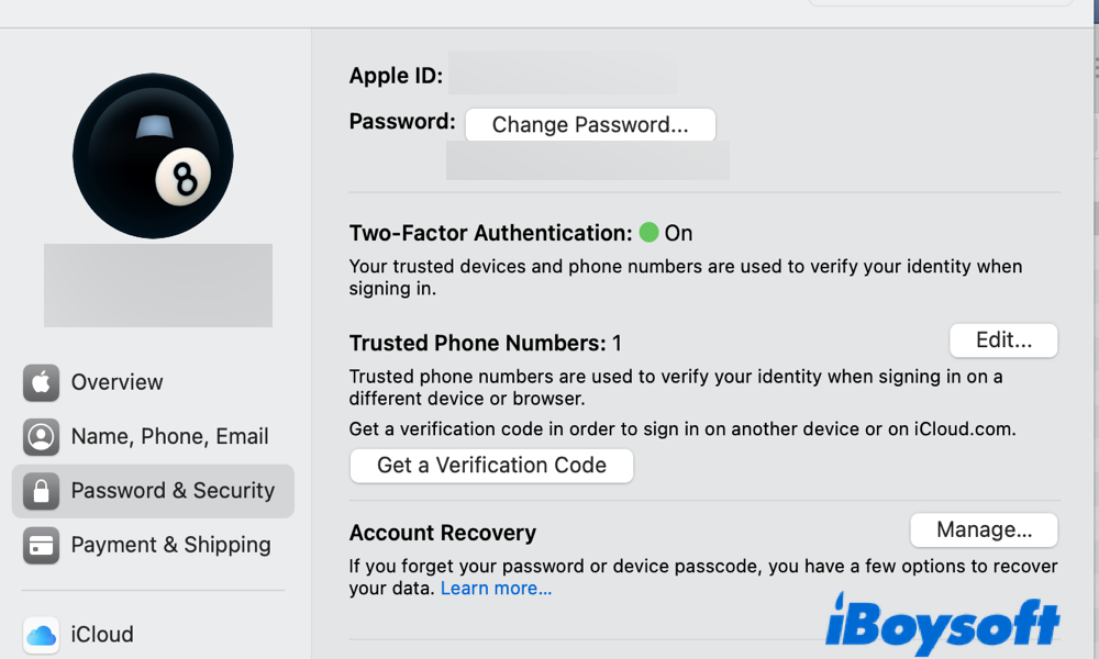 password and security