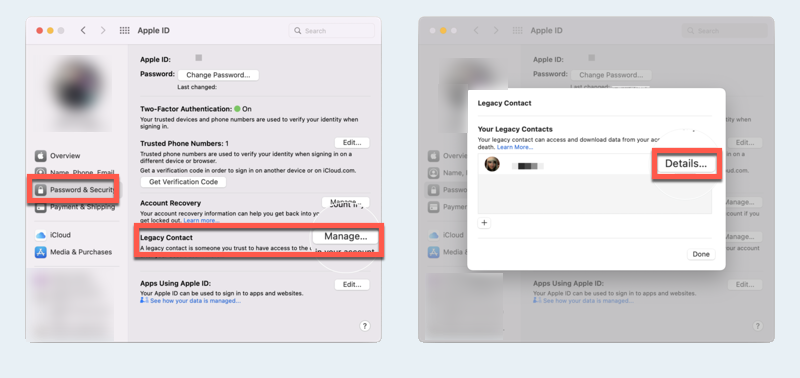 how to request access as a Legacy Contact