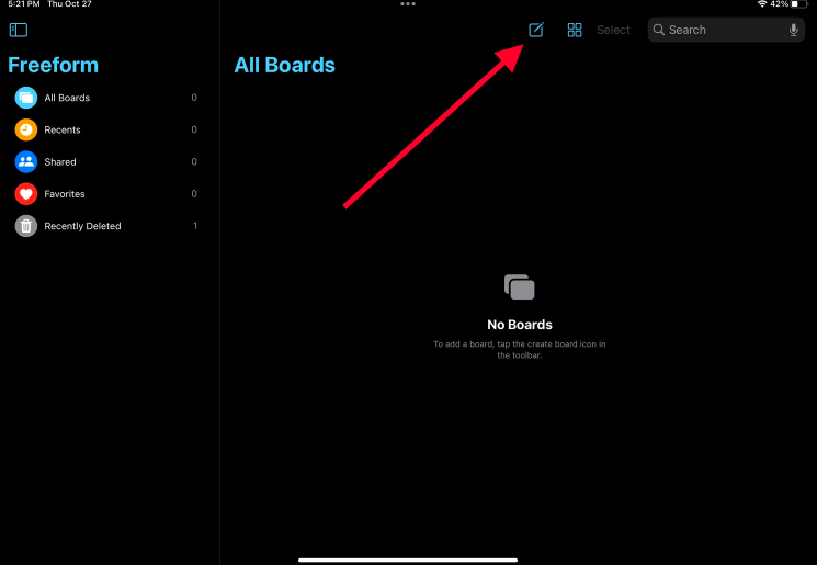 Create a new board