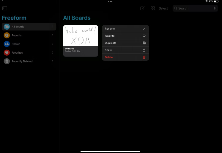 edit a board