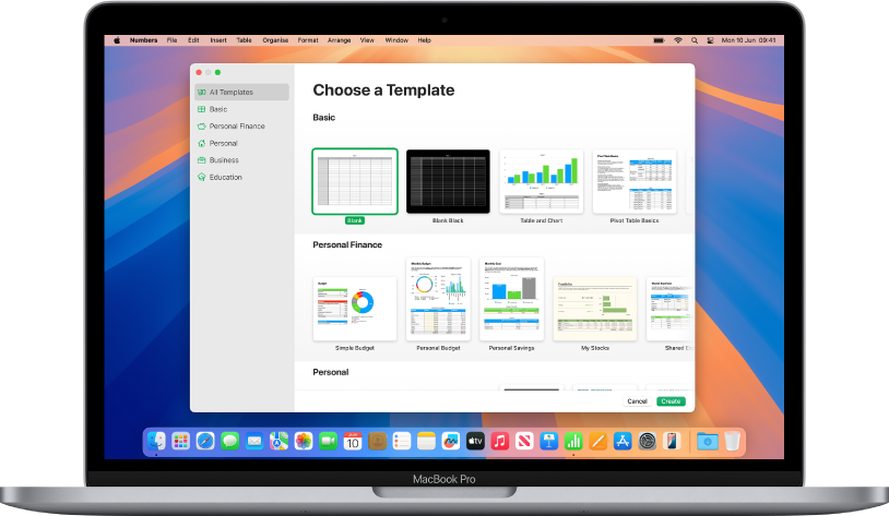Apple Numbers App