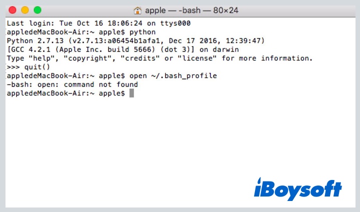 what is bash profile on Mac