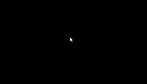 Black Screen with an Arrow Cursor