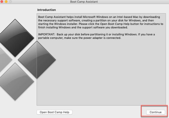 How to use Boot Camp Assistant