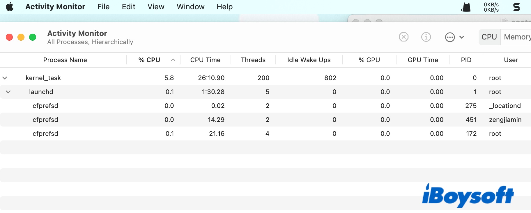 Multiple cfprefsd processes on Mac