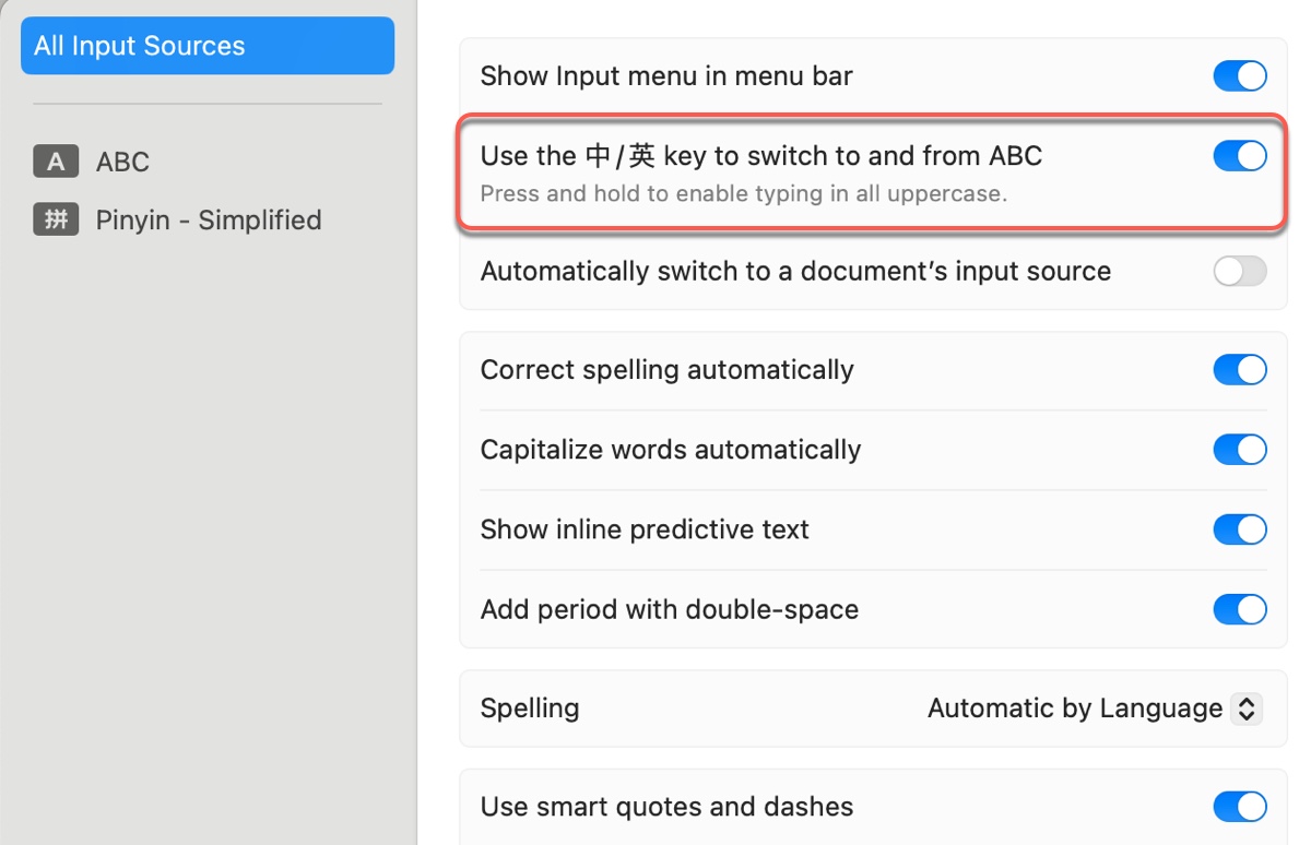 How to change keyboard languages on Mac using the Caps Lock