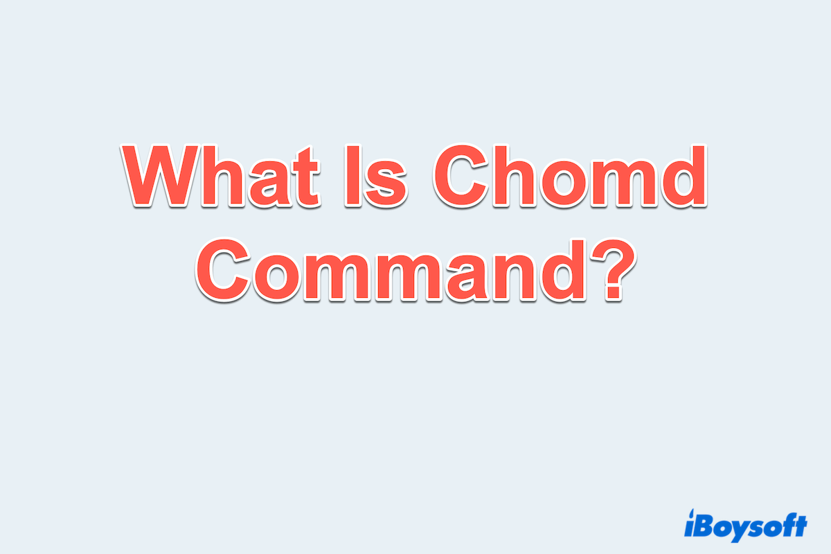 What is chmod command