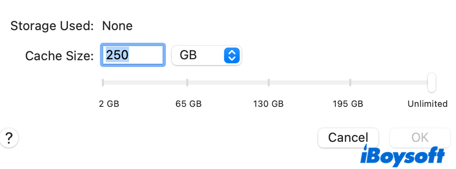 content caching Options