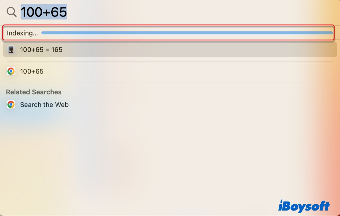 Check if corespotlightd has done indexing your disk