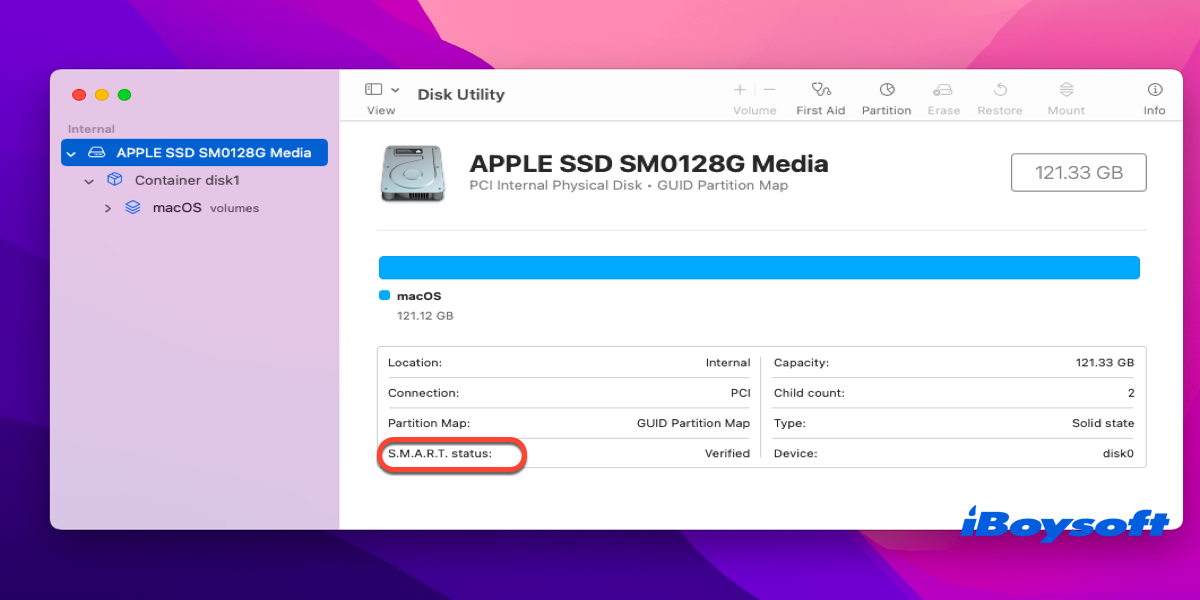 disk SMART status