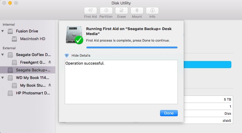 Disk Utility First Aid
