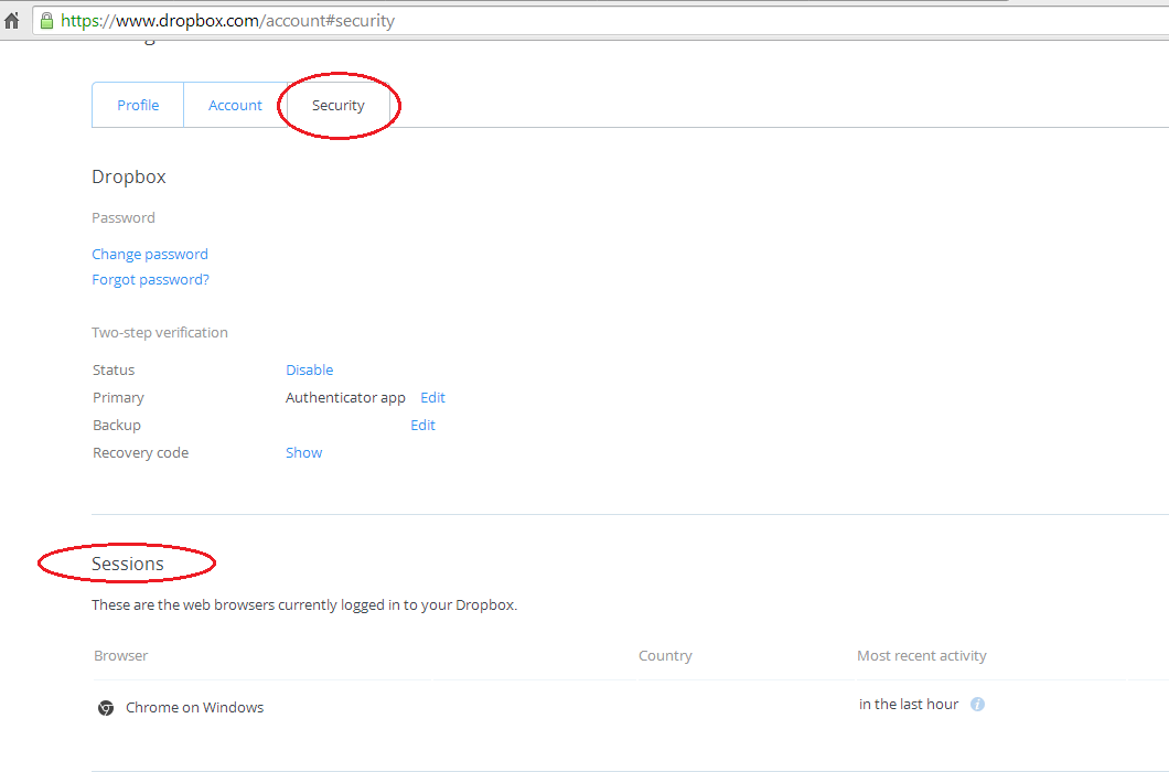 Monitor web sessions