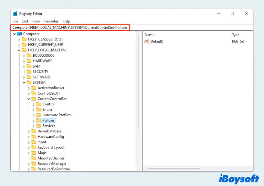 enable Encrypting File System wuth registry editor
