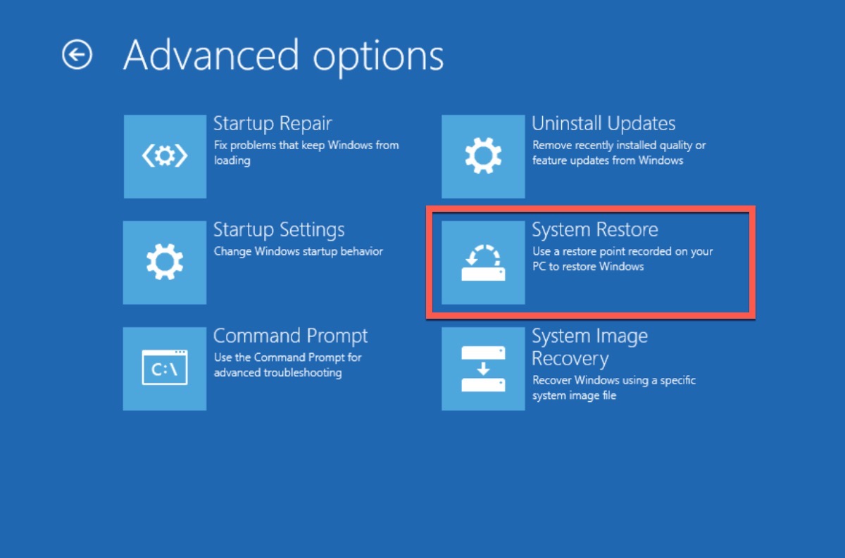 Restore Windows