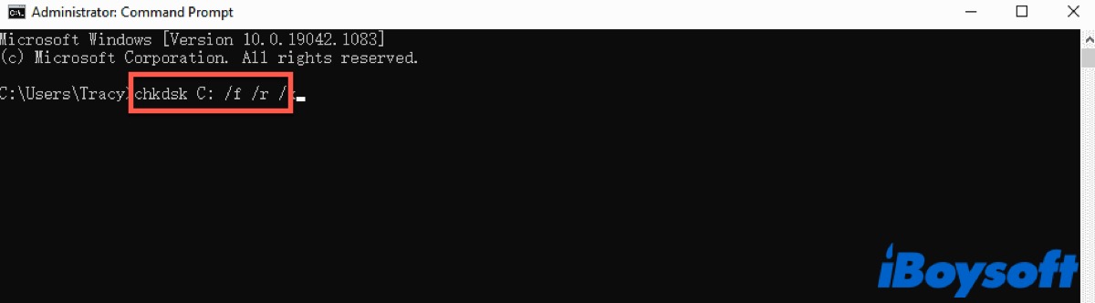 Run CHKDSK