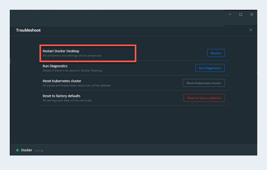 Reset Docker