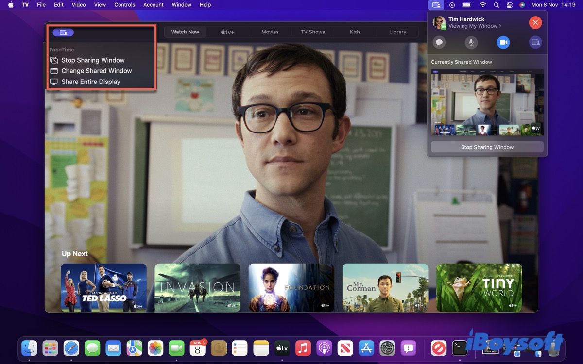 Use SharePlay in a FaceTime call