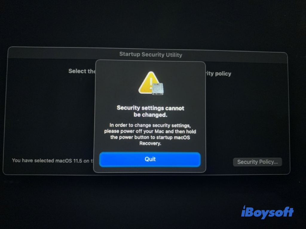 Fallback Recovery Mode on M1 Mac