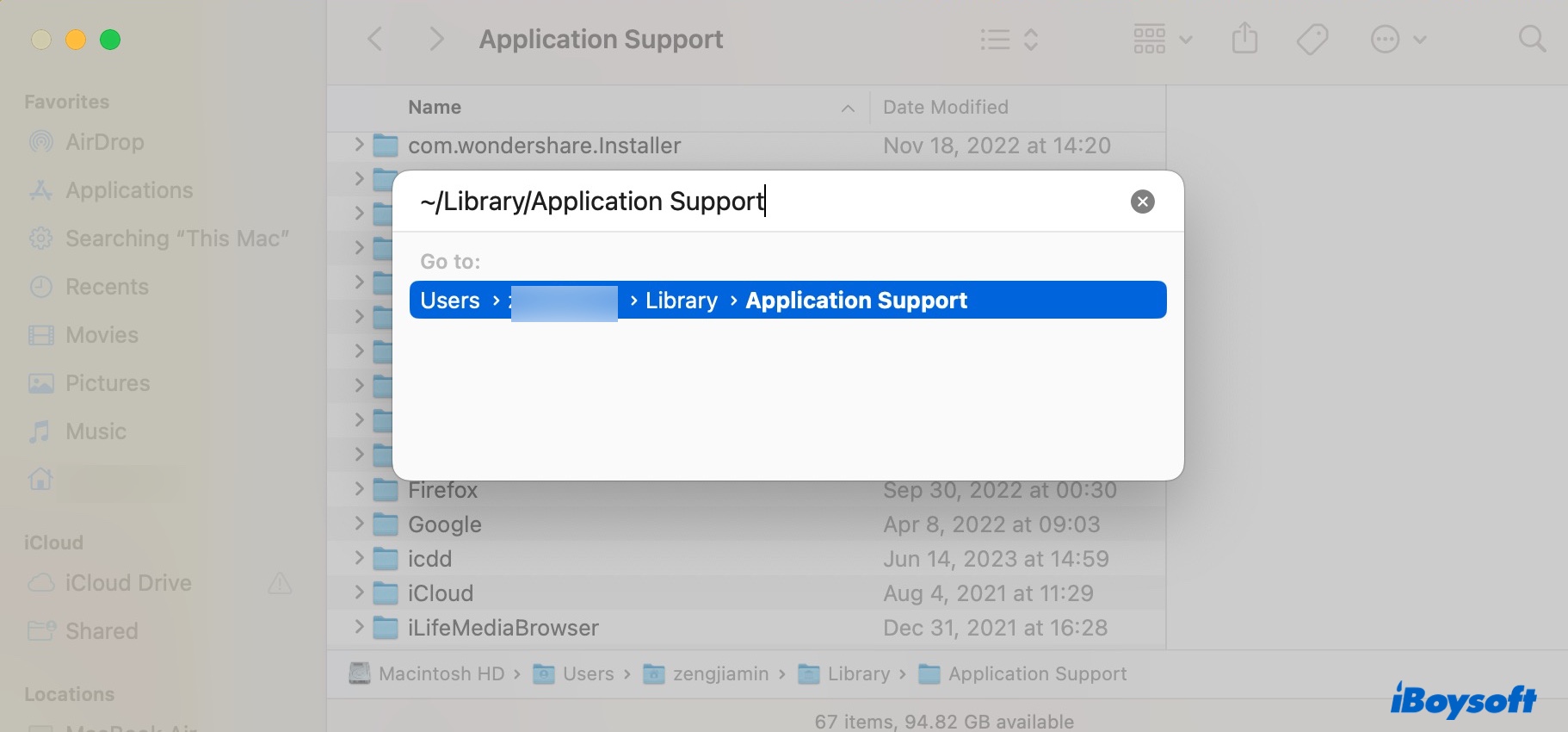 Locate the FileProvider folder