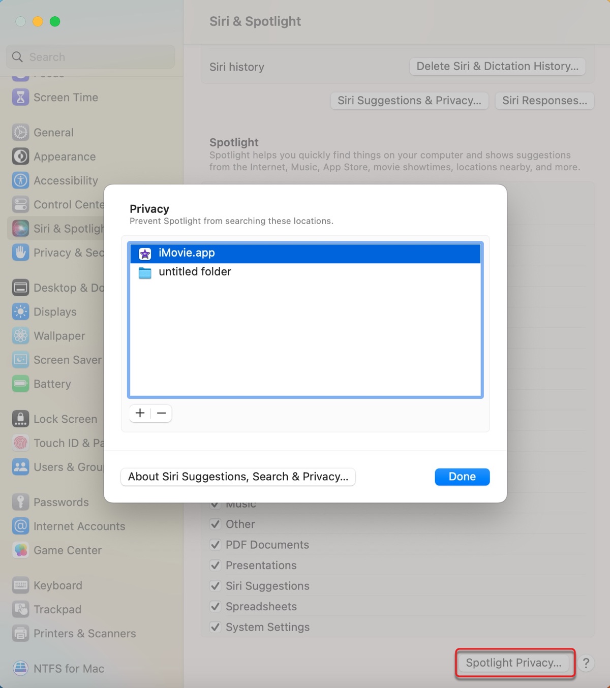 Prevent Spotlight from indexing the troublesome file provider