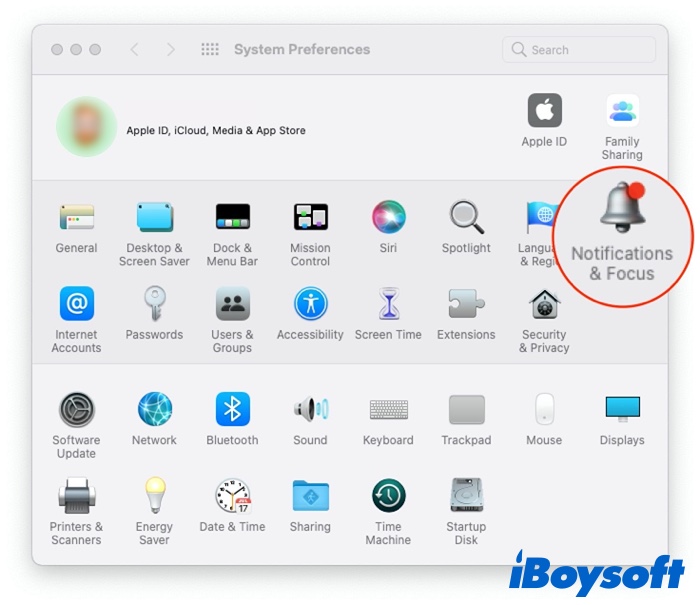 set up Focus mode on macOS Monterey