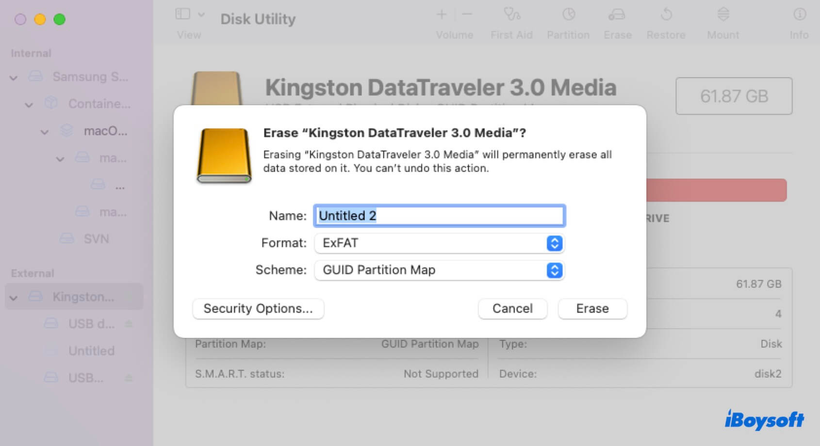 how to format an external hard drive to exFAT