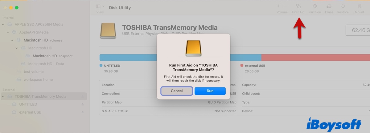 Check and repair your internal or external drive on Mac