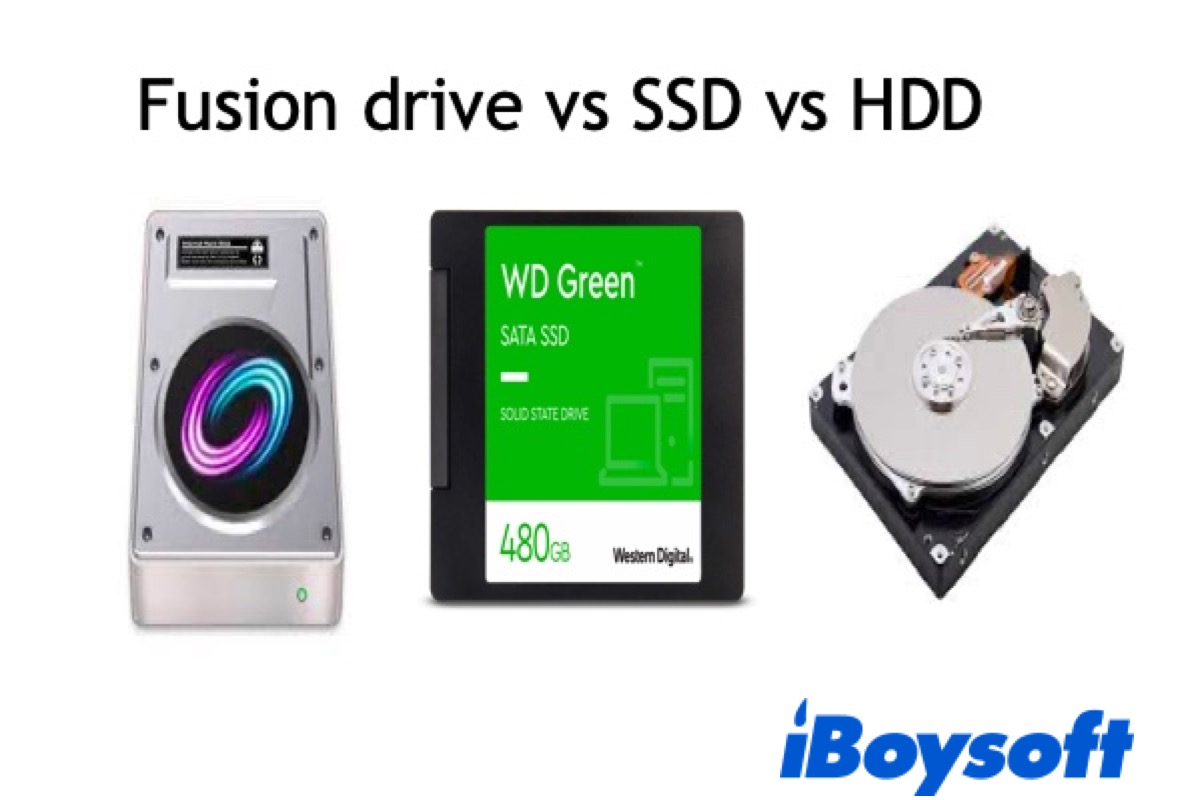 fusion drive vs ssd vs hdd