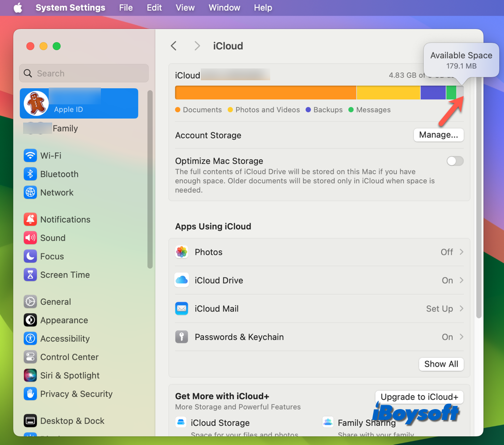 check icloud storage