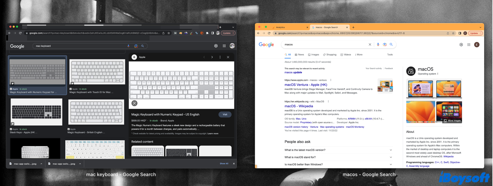 switch windows of the same app on Mac