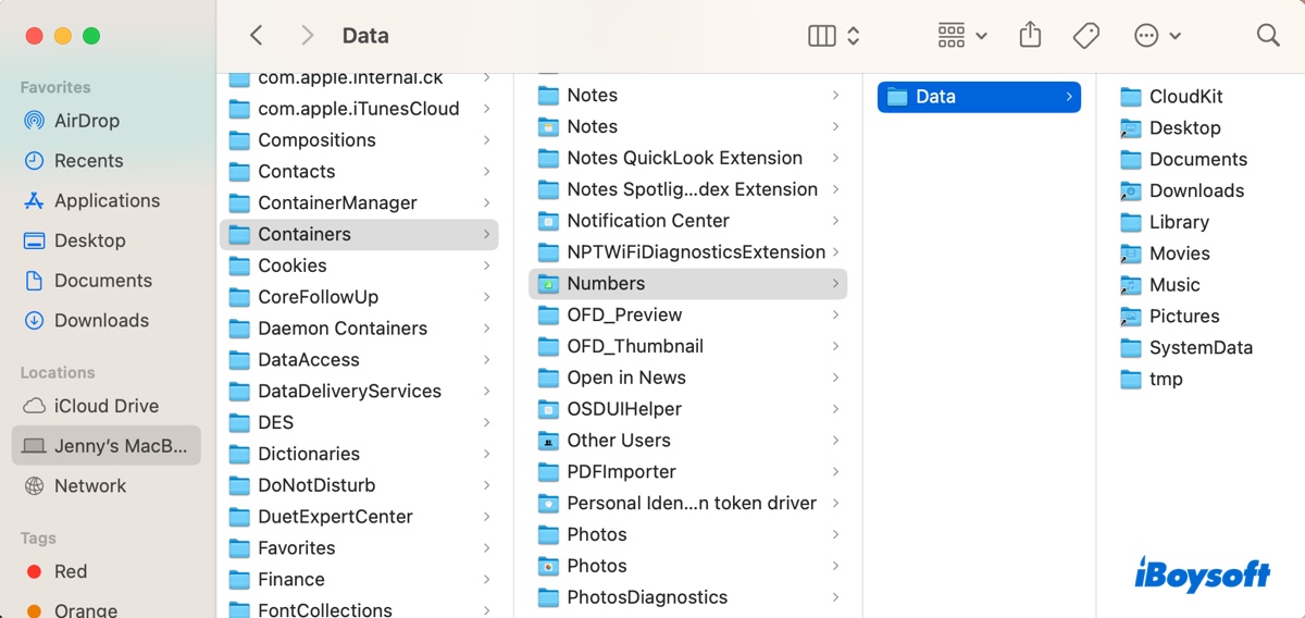 What is the Containers folder on Mac