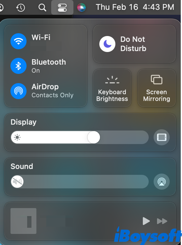 Control Center Mac