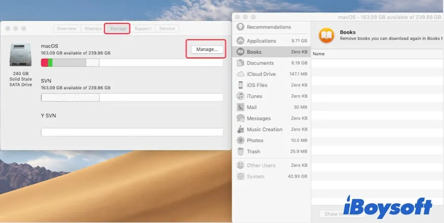 Check the startup disk space on your Mac