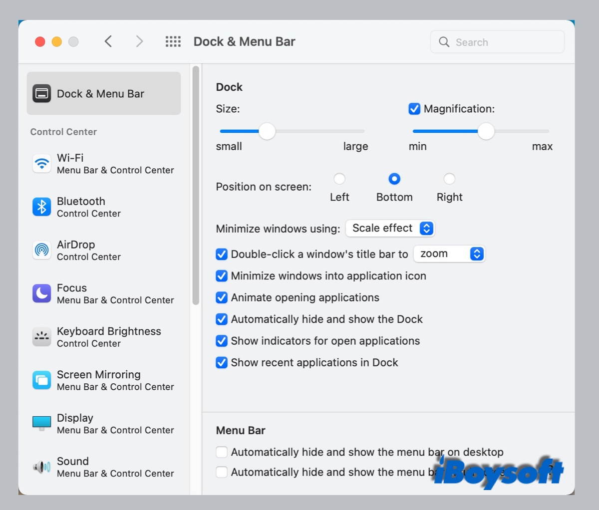 customize Mac Dock