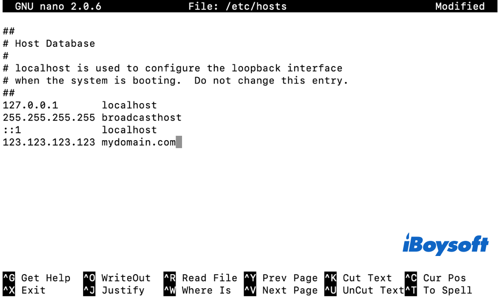 edit Mac Hosts file