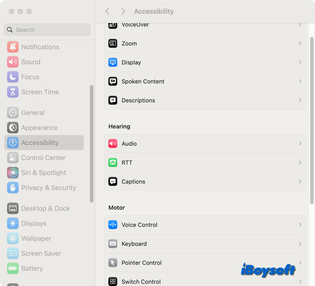 macos accessibility