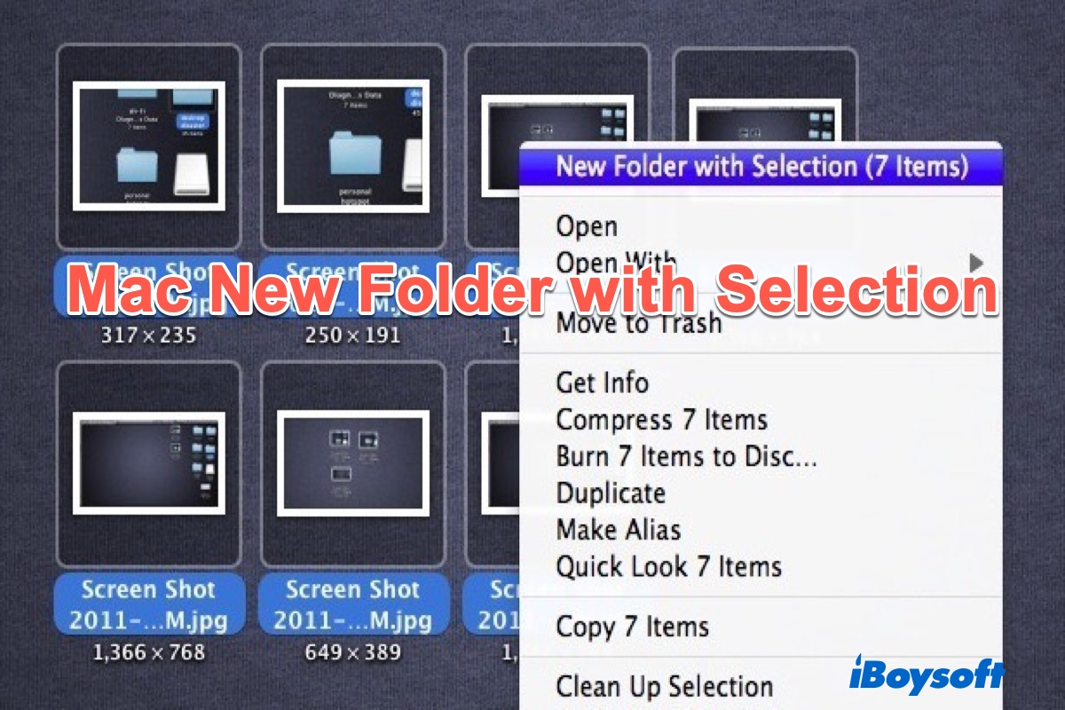 New Folder With Selection
