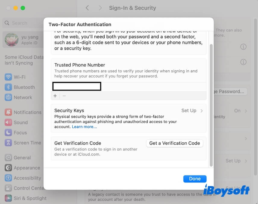 add phone number for two factor authentication