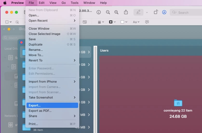 convert images with Mac Preview