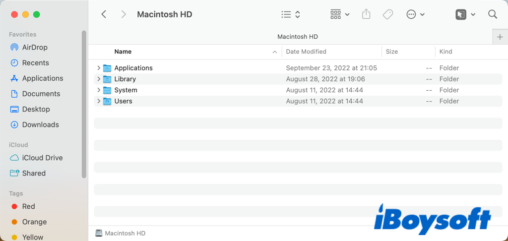 mac root directory