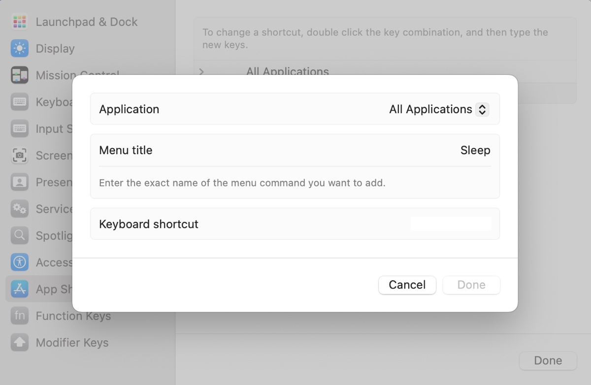Customize a sleep hotkey